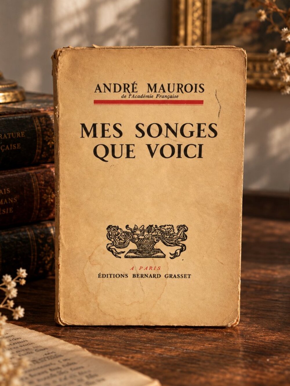 Vintage 1933 French Book - Mes Songes Que Voici by André Maurois (Éditions Berna